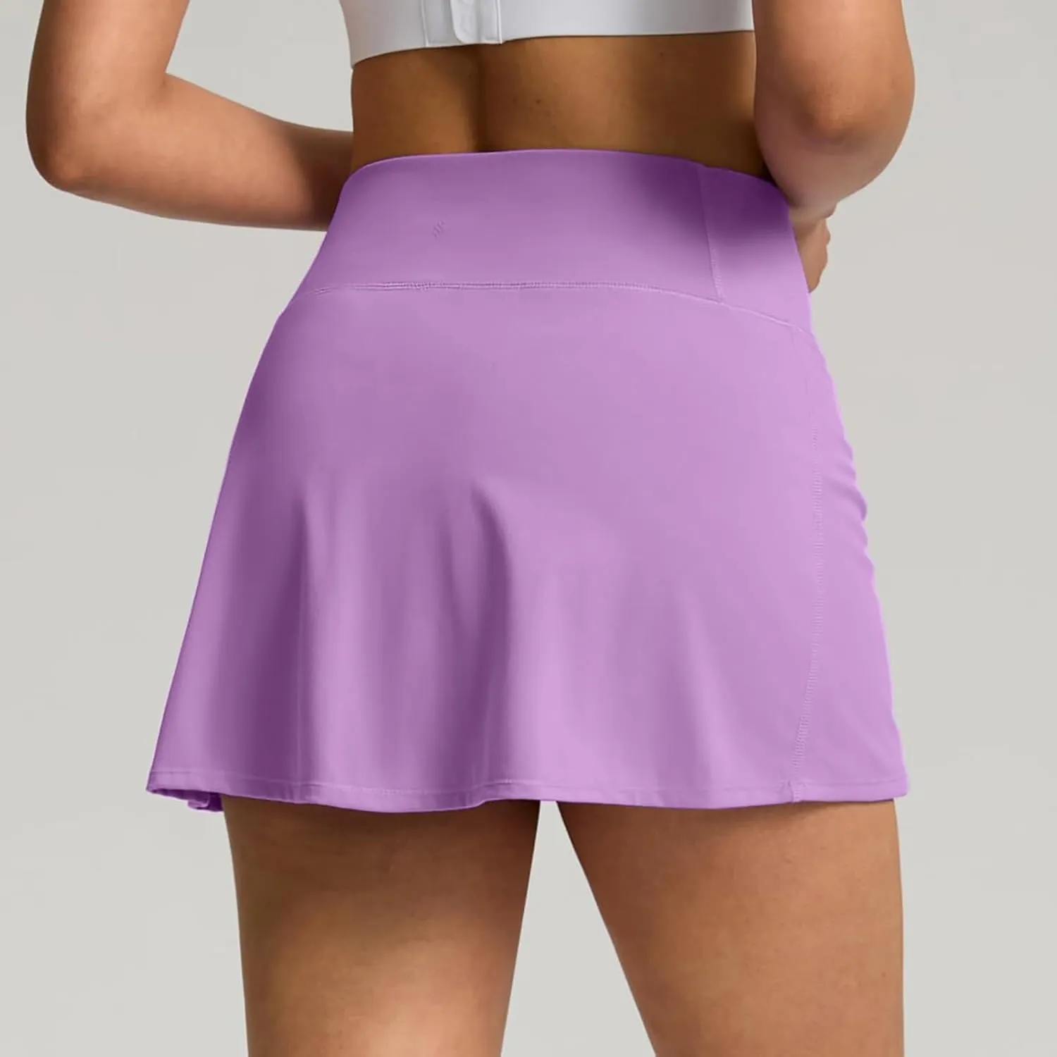Women's Skorts Baggy Double Layered High Waisted Wide Leg Baggy Shorts Lightweight Comfort Casual Outfits with Pockets