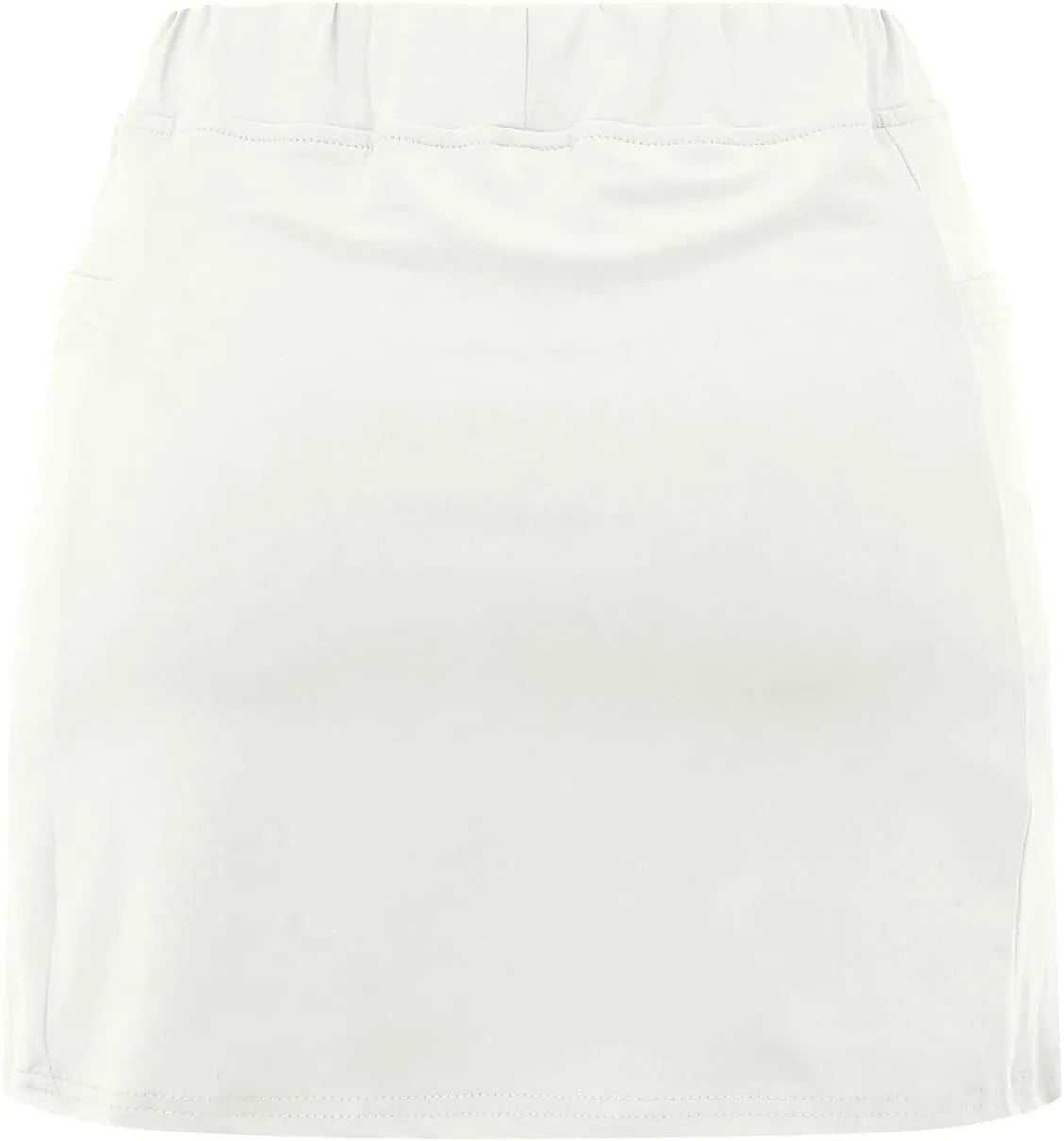 Womens Solid Sports Culottes High Waisted Skinny Stretchy Yoga Pantskirt Lightweight Comfort Double Safety Tennis Pants 2024