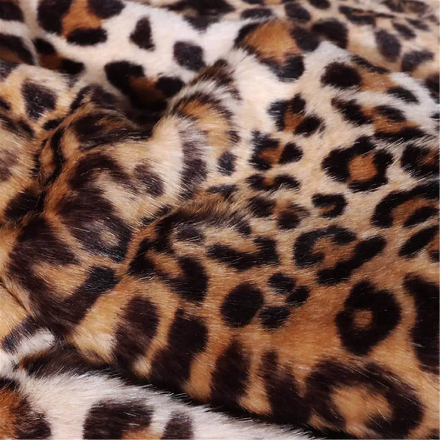 Womens Trendy Leopard Overcoat Ultra Long and Tall Faux Fur Coat Winter Warm Thicken Jacket to Ankles Cardigan Coats