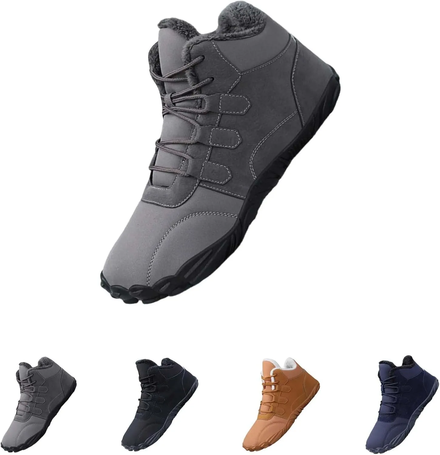 Womens Winter Business Casual Shoes Women's Wide Width Waterproof Snow Boots Fuzzy Boots Cozy Boots for Women Mid Calf Winter Boots for Women Waterproof Sales Clearance