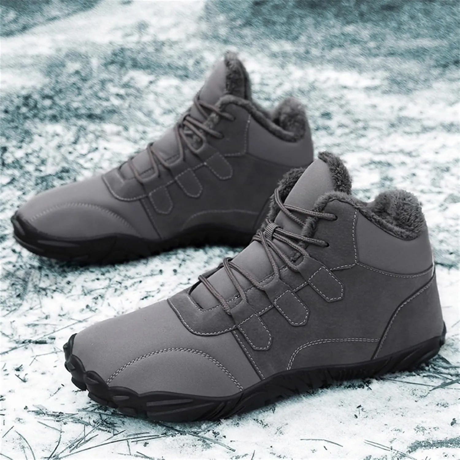 Womens Winter Business Casual Shoes Women's Wide Width Waterproof Snow Boots Fuzzy Boots Cozy Boots for Women Mid Calf Winter Boots for Women Waterproof Sales Clearance