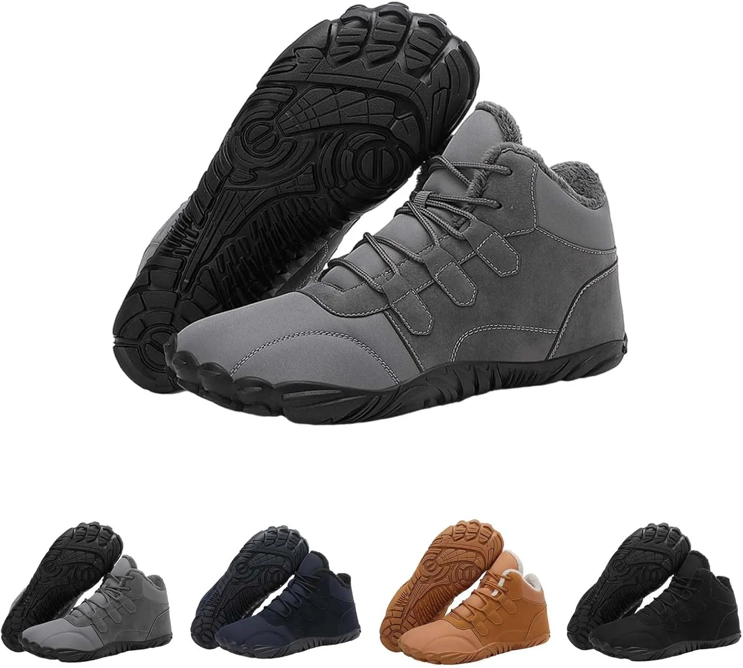 Womens Winter Business Casual Shoes Women's Wide Width Waterproof Snow Boots Fuzzy Boots Cozy Boots for Women Mid Calf Winter Boots for Women Waterproof Sales Clearance