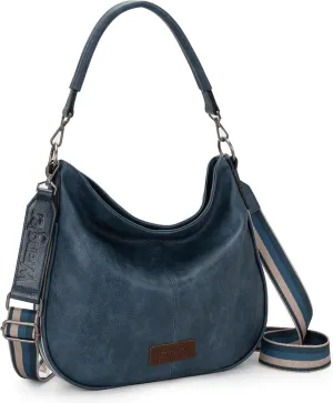 Wrangler Hobo Bags for Women Striped Cotton Ribbon Shoulder Purse and Handbag