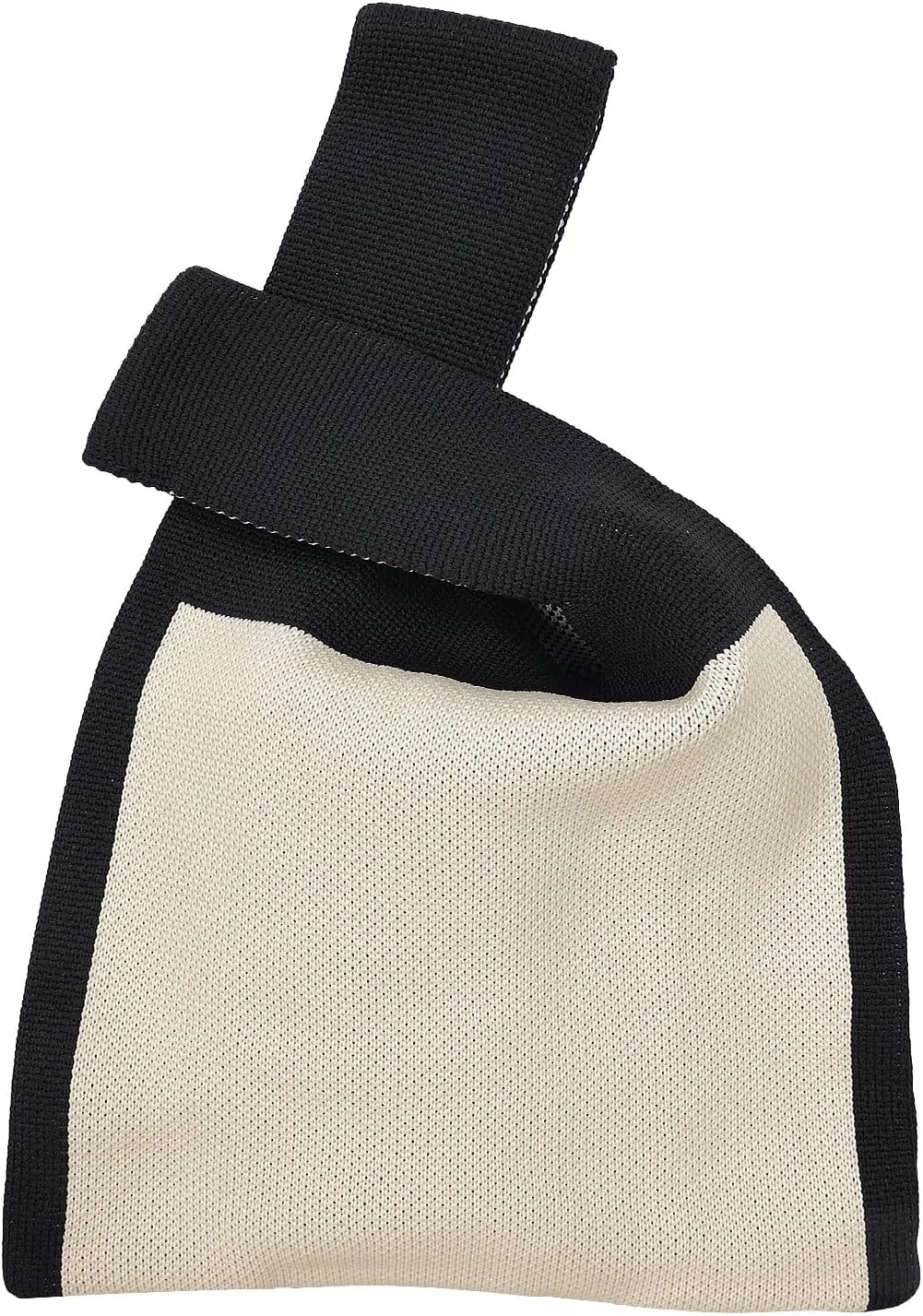 Wrist Knot Tote Bag Pouch Portable Knit Purse Crochet Bag, Mini Cute Wristlet Handbag for Women