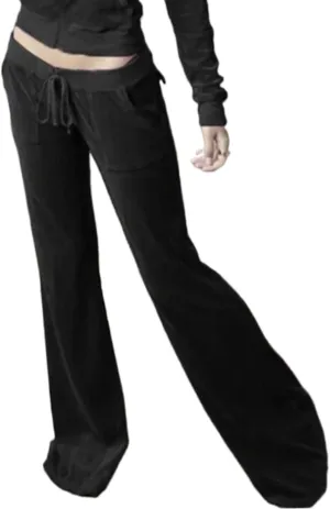 Y2K Women Graphic Print Baggy Jogger Sweatpants with Pockets Elastic Waist Drawstring Lounge Athletic Trousers