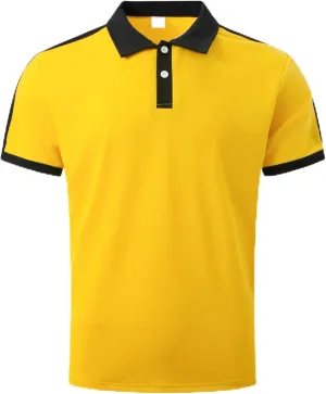 Zeiyignr Mens Polo Shirts Short Sleeve Moisture Wicking Golf Polo Athletic Collared Shirt Tennis T-Shirt Summer Work Tops